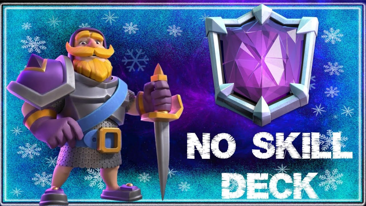 Best NO SKILL Graveyard freeze deck Clash Royale (LADDER) YouTube