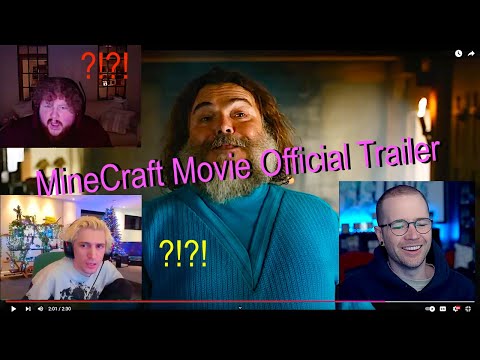 Streamers React To Minecraft Movie Official Trailer