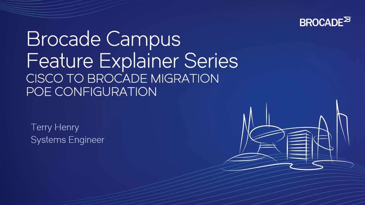 CISCO TO BROCADE RUCKUS POE CONFIGURATION