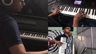 Yeh Raat Bheegi Bheegi Instrumental epic Piano And Accordion Cover By Chetan