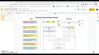 Proving the Vertical Angle Theorem v2.0