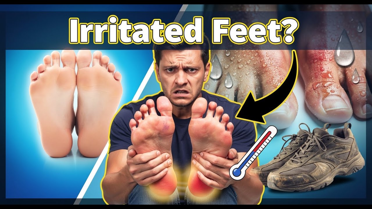 Sweating Foot Why Your Feet Feel Irritated After Sweating - YouTube