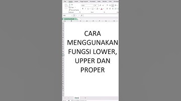 Penggunaan Upper Lower dan Proper pada microsoft excel #belajarexcel #exceltips #excelindonesia