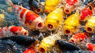 Koi Zen Music - Relaxing Japanese Koi Pond | Traditional Instrumental Music for Sleep & Focus