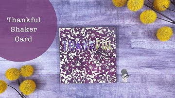 Thankful Shaker Card