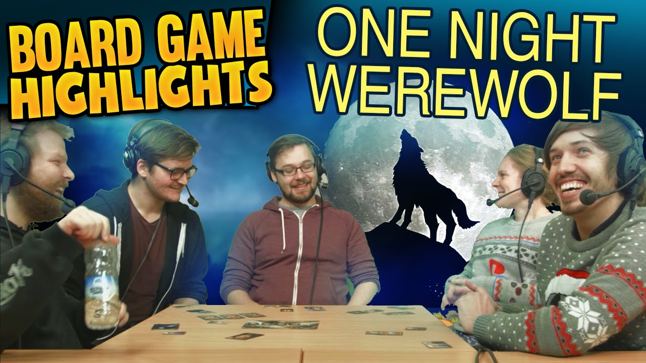 Board Game Highlights! 6 One Night Werewolf YouTube