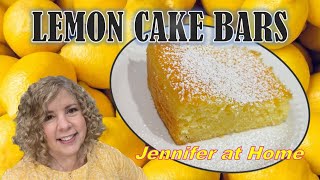 EASY LEMON CAKE BARS, Only Takes Two Ingredients! #lemon #cake #bars screenshot 4