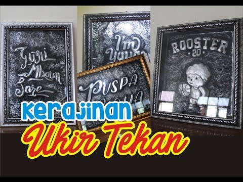 Contoh Kerajinan Teknik Ukir Tekan - Contoh Kerajinan