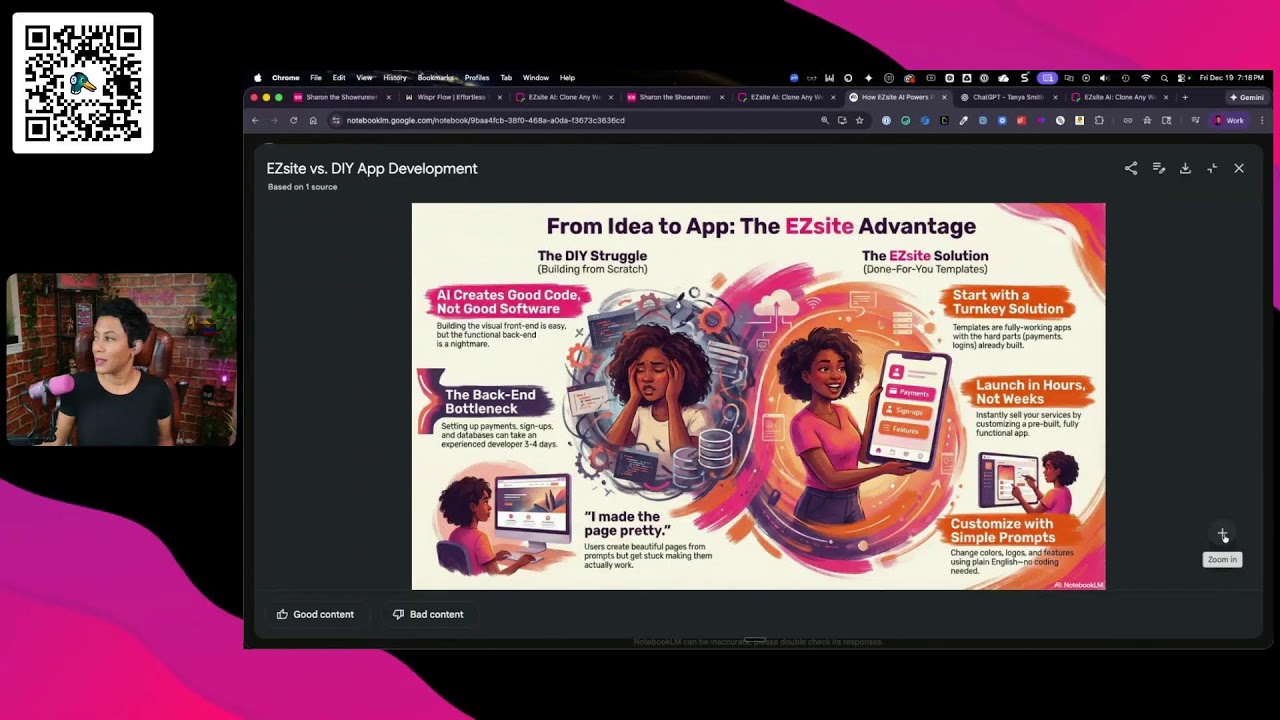 Demo of Sharon the Showrunner - A Custom EZsite App | @TanyaSmith