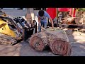 Sawing a Pair of Big Crotches on my Sawmill