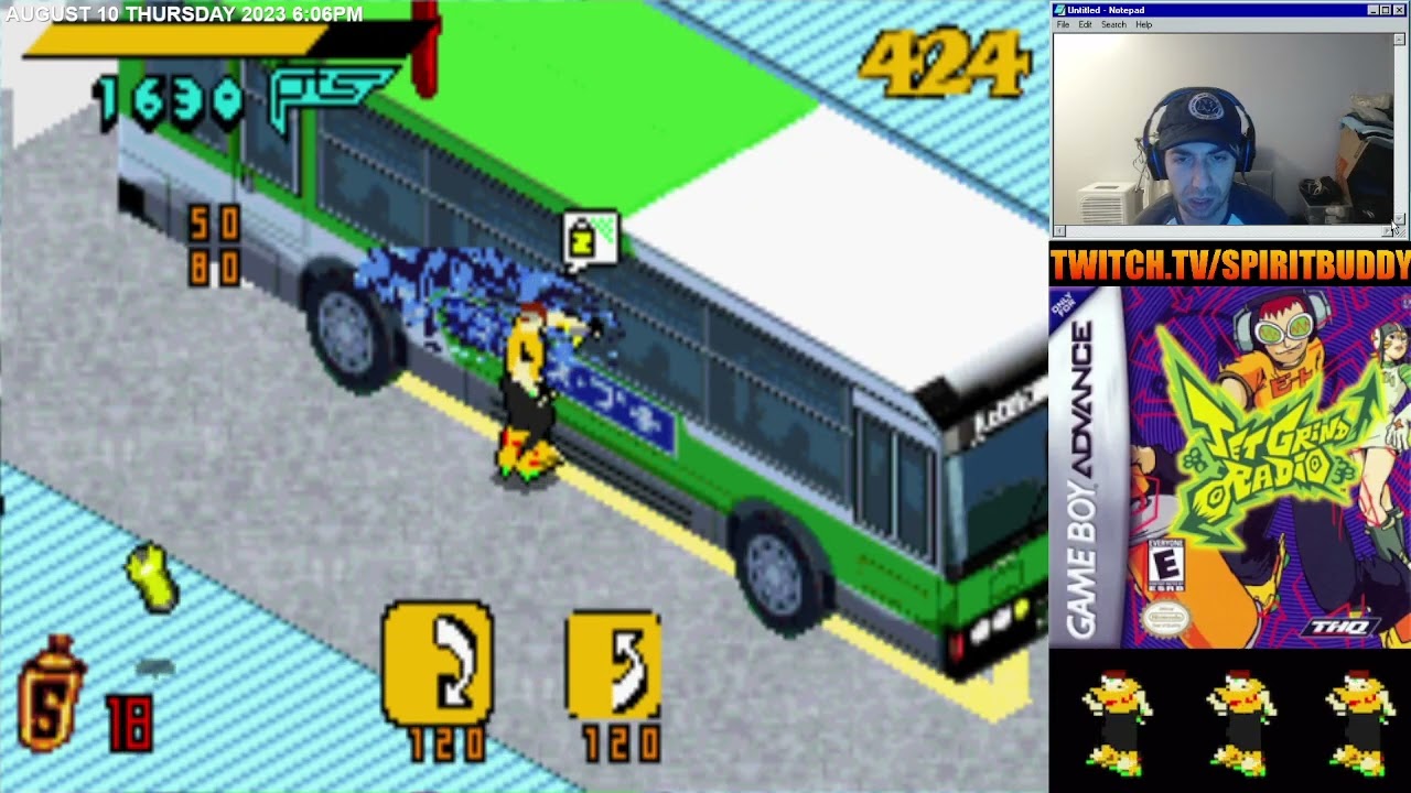 Jet Grind Radio (2001) GBA Longplay - YouTube