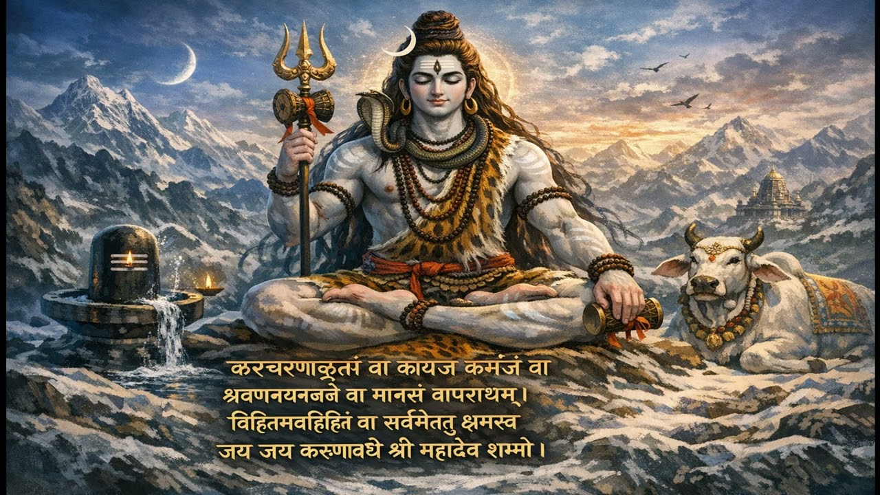 Kara Charana Kritam | Shiva Meditation for Relaxation & Spiritual Energy