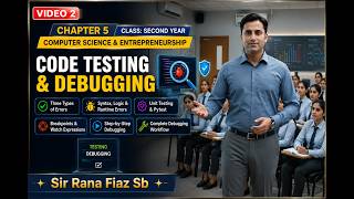 Types of Errors & Exception Handling | Chapter 5  Class 2nd Year Computer Science & Entrepreneurship