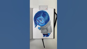 ASMR Drawing Sadness from Inside out #sketchbook