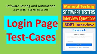 Test Cases for FB Login Page | UI, Functional and Security TCs for Any Login Page