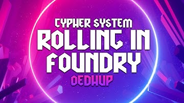 Cypher System RPG - New FoundryVTT Roll Window