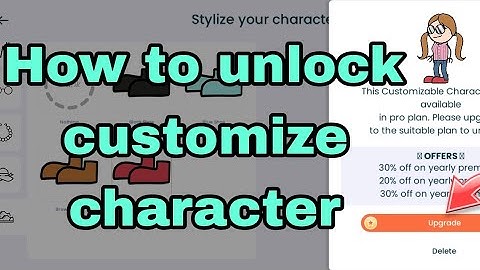 How to unlock customize character in tweencraft app