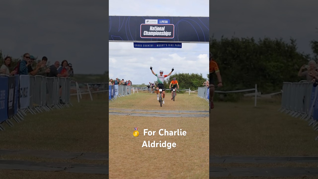 Charlie Aldridge of Cannondale Factory Racing takes the win in the Senior Open XCO Race 🇬🇧