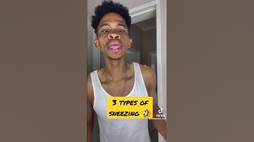 Try not to laugh at 3 types of sneezing #shorts