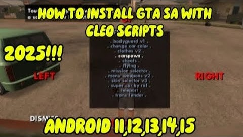 (14mb only) How to install GTA San Andreas with cleo menu and 39+ scripts android 11,12,13,14,15 