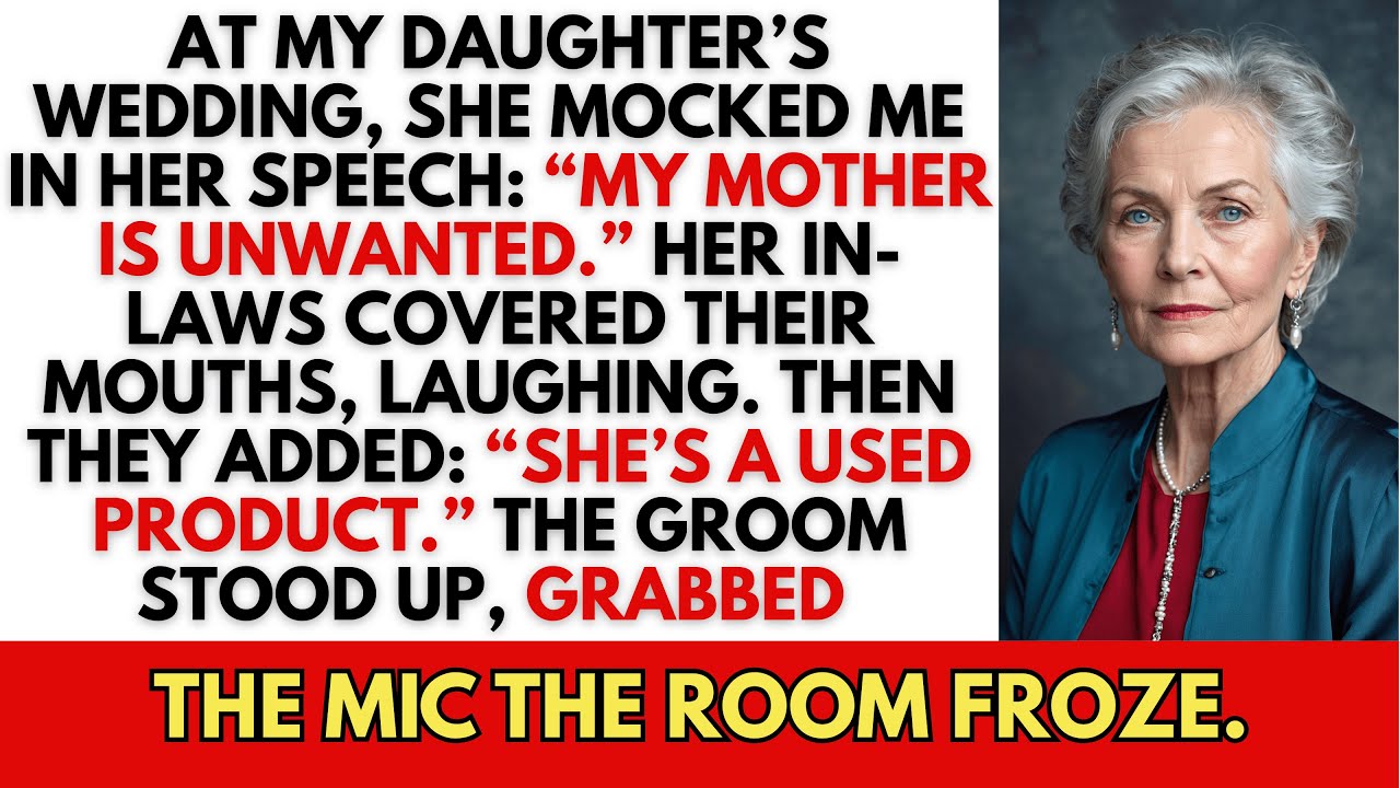 When My Daughter Called Me “Unwanted” At Her Wedding, Her In-Laws Covered Their Mouths, Laughing…