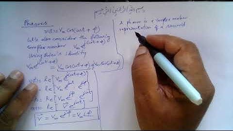 Muhammad Farooq-i-Azam: What is a Phasor? What is a Sinor? How to Draw Phasor Diagram?