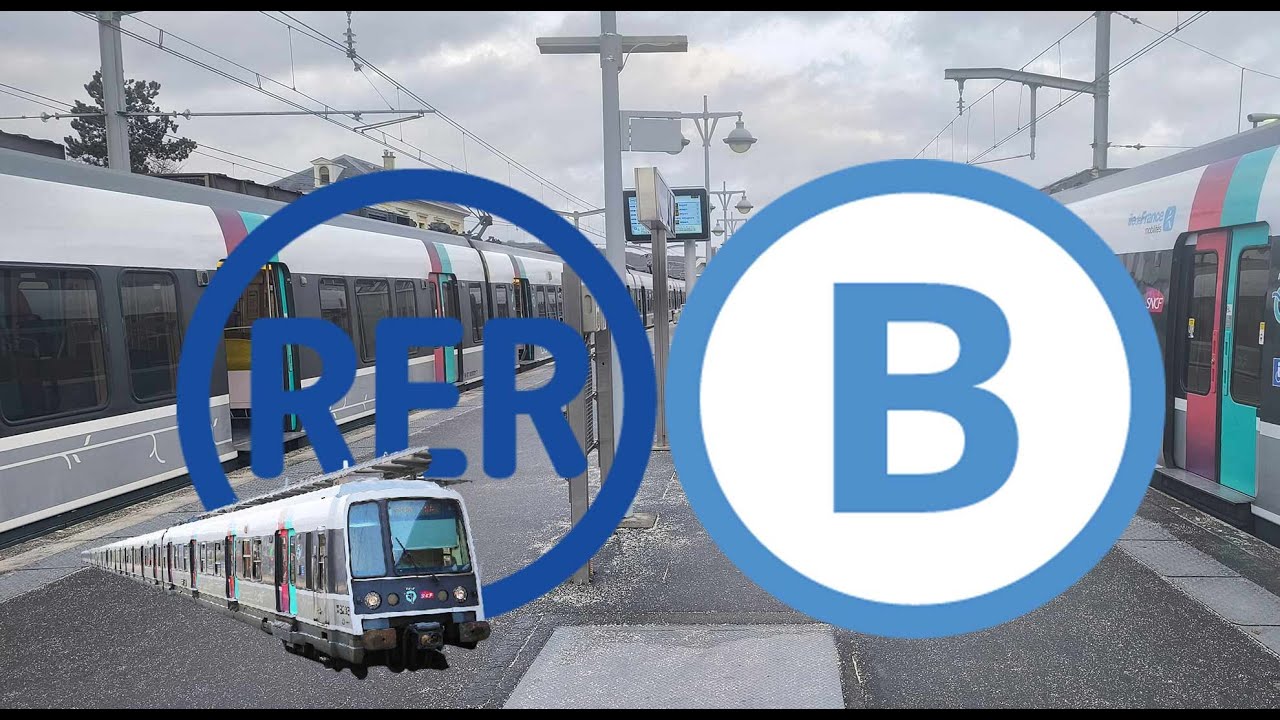 Trajet sur le RER B. Départ Saint Rémy les Chevreuse. Terminus Mitry  Claye