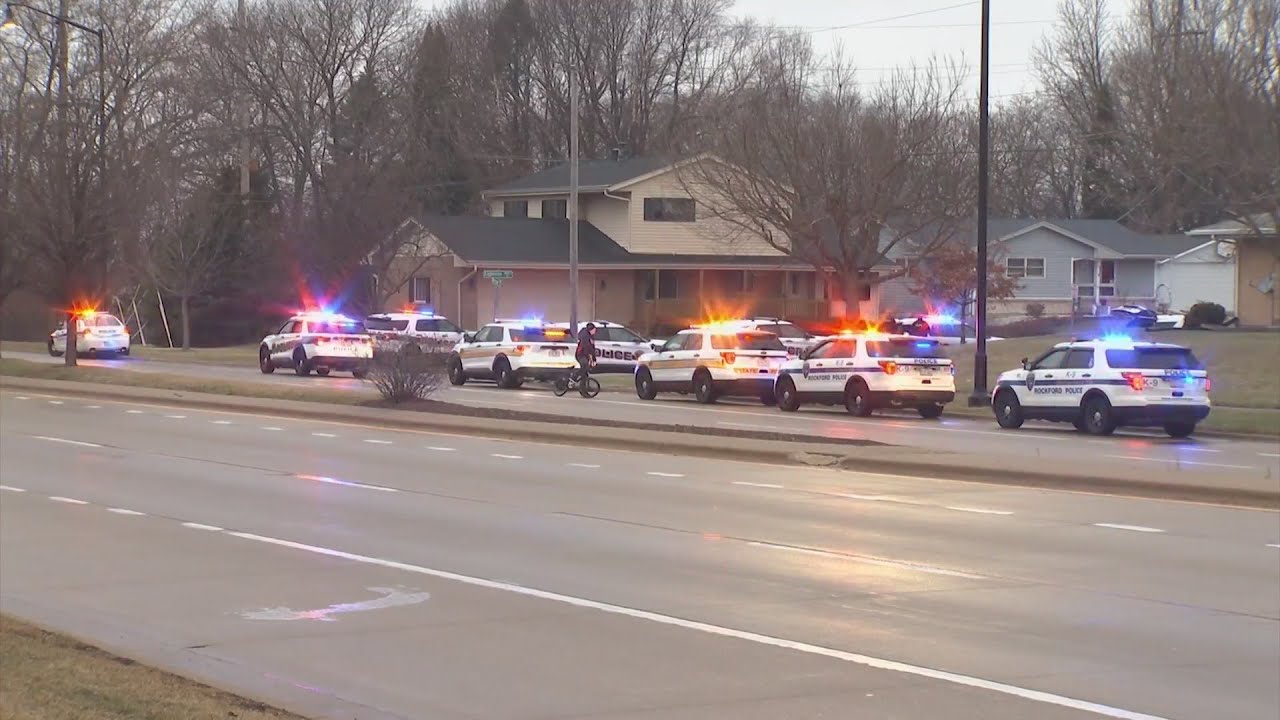 Suspect arrested after 10-hour Rockford standoff, car chase - YouTube