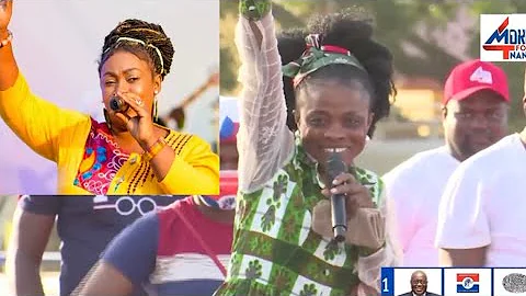 Wow🤩 Diana Asamoah and Philipa Baafi storms Nana Addo’s campaign grounds