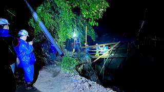Perjuangan Luar biasa malam melewati titik Longsor dan Jembatan Licin