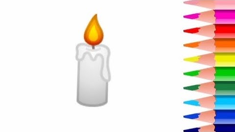 How to draw a candle from number 1 | Candle drawing for kids | Easy drawing trick