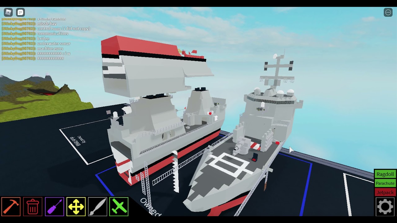 Arleigh Burke Class destroyer / Plane crazy Roblox / Part 2 - YouTube