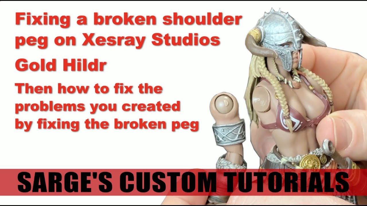 Как починить сломанное плечо. Peg на Xesray Studios. Fight for Glory Gold Hildr.