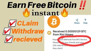 Free bitcoin‼️ |CLAIM |WITHDRAW |RECEIVED