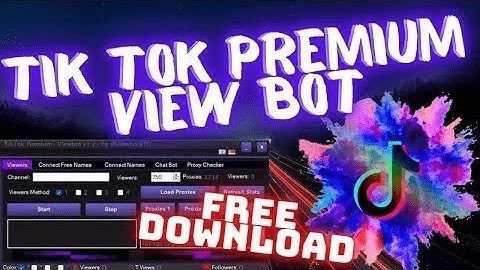 TIKTOK View Bot FREE WORKING 2022 | TikTok Viewbot | Tiktok bot