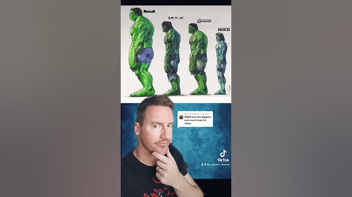 What size Hulk do we need? Marvel Comics. MCU