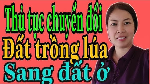 Chuyển đổi đất trồng lúa sang đất ở thì cần thủ tục gì |Vũ Thị Na