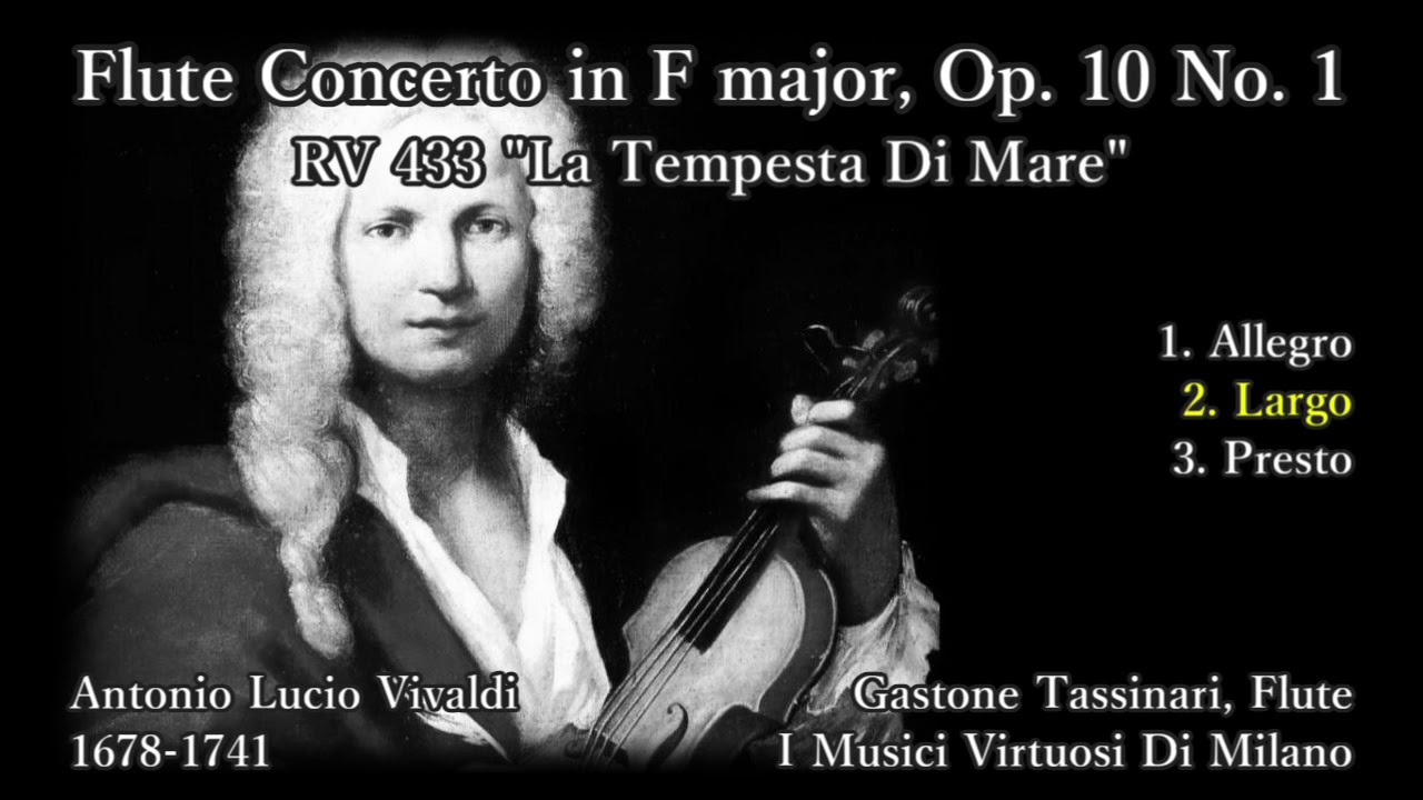 Vivaldi: Flute Concerto No. 1 (RV433), Tassinari & I Musici (1950s