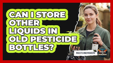 Can I Store Other Liquids In Old Pesticide Bottles?