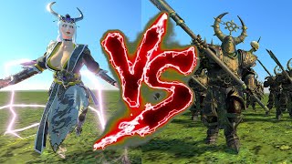 Miao Ying VS Chosen of Nurgle (Great Weapons). Total War Warhammer 3