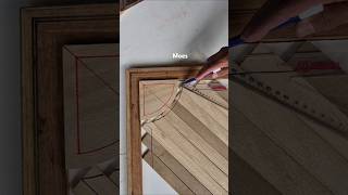 This is an easy way to measure the curved end of a piece of wood. #woodworking