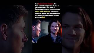 Supernatural blooper Sam breaks fourth wall 😂