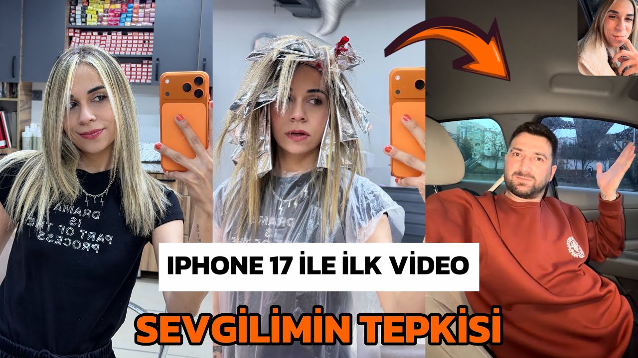 IPHONE 17 PRO MAX İLE İLK VİDEO YENİ SAÇLARIM (Sevgilimin Tepkisi)