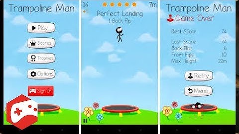 Trampoline Man (Stickman Game) - iOS/Android Gameplay Video