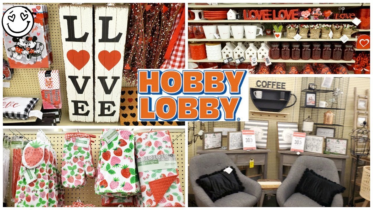 Hobby Lobby Valentines DAY DECOR & Spring home decor * shop with me 2020 YouTube