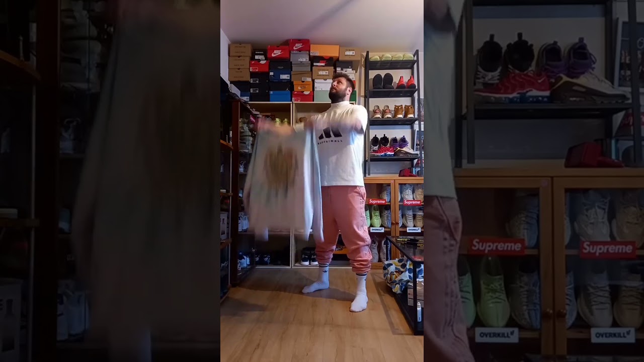 into Tie Dye outfit Adidas Versace & Adidas by Pharrell Williams 