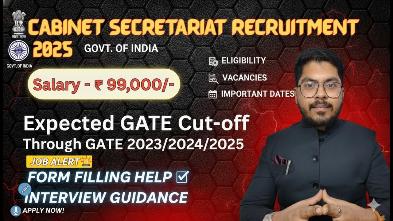 Cabinet Secretariat DFO recruitment 2025 | Salary- ₹99000 | Fresher Job
