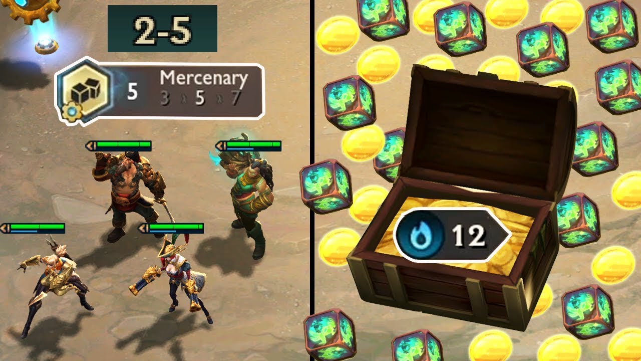 5 MERCENARY AT 2.5 & 12 LOSS STREAK MERCENARY !!!