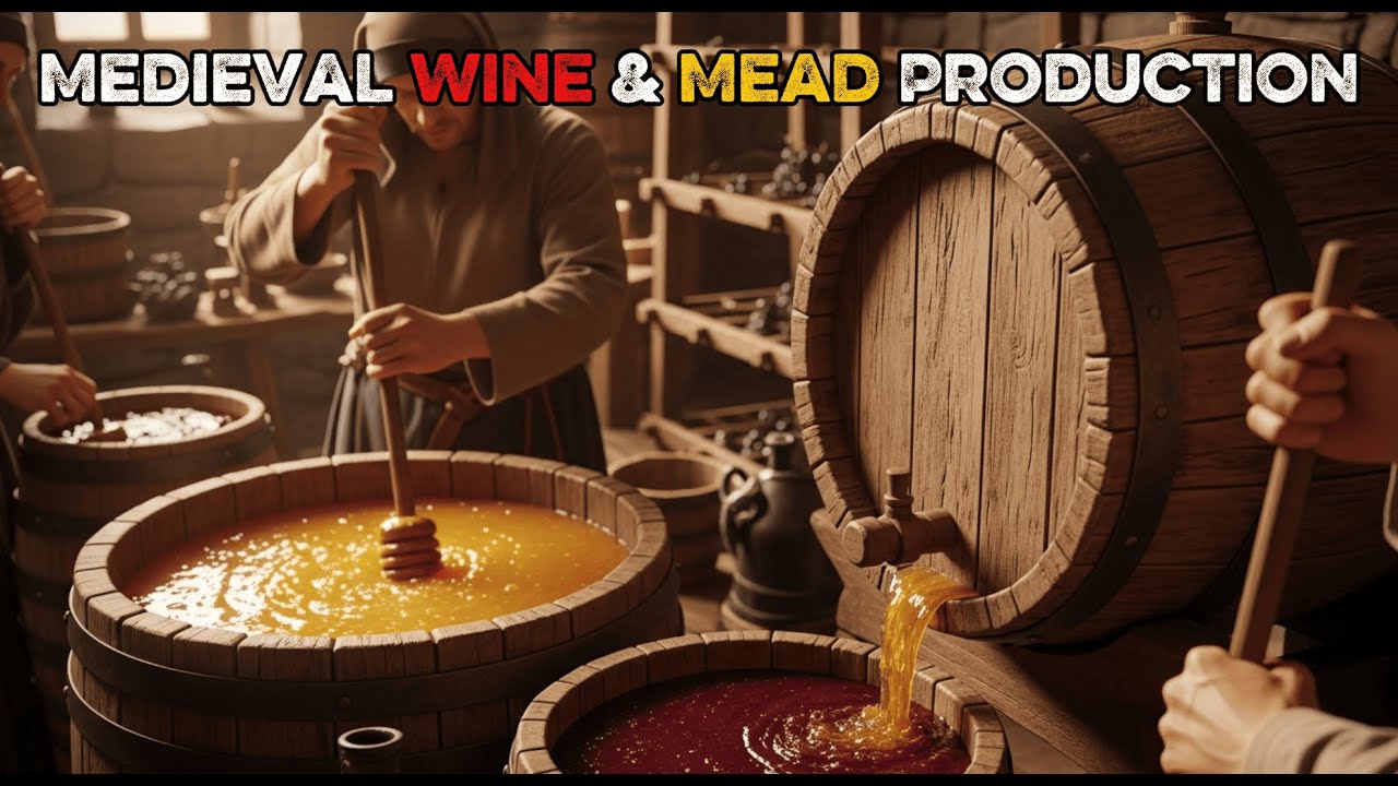 Medieval Wine & Mead Making ASMR | Authentic Historical Process