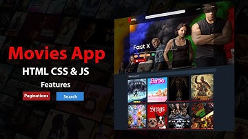 Movies App using HTML CSS and JavaScript